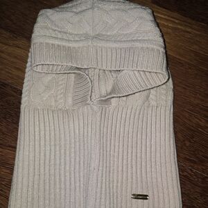 Steve Madden Beige Ribbed Hood Dickie